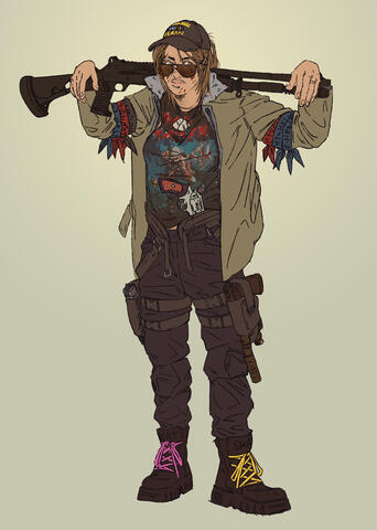 FULL BODY LINE ART W/ COLOUR + COMPLEX DETAILS - $75